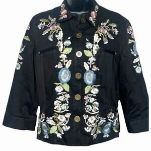 VTG Y2K EMBROIDERED JACKET COTTAGE BOHO FAIRY WHIMSIGOTH CHRISTINE PHILLIPE 10
